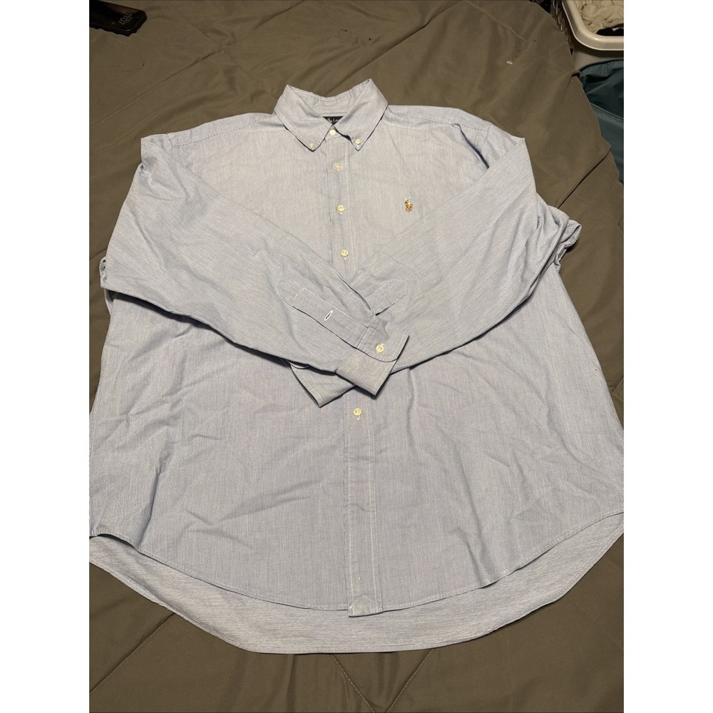 Ralph‎ Lauren Blake Shirt Mens XL Long Sleeve Button Down Flesh Pony Oxford